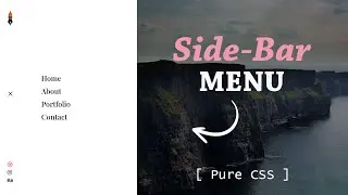 Sidebar Menu Using HTML & CSS | DesignTorch