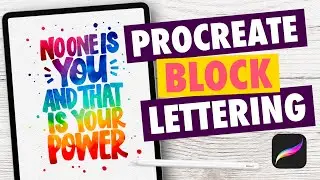 Block Lettering in Procreate made easy! A step by step tutorial ✨