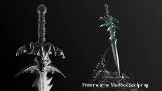 Warcraft - FROSTMOURNE - 3D Model (Parte 2) - Mudbox Sculpting