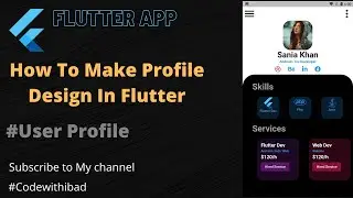 How To make Profile UI in Flutter || User Profile Page UI || Profile Screen in Flutter