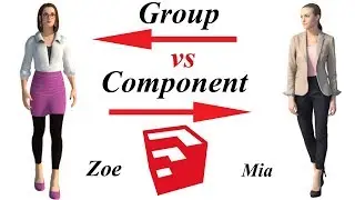 Sketchup Tutorial Difference Between Group and Component | Group vs Component in Sketchup
