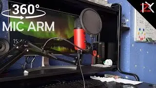 How To Setup A Microphone Boom Arm Desk Stand | Tonor Studio Boom Arm | Blue Yeti Mic