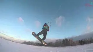 Snowkiting in Kirov 2