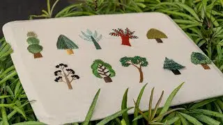 10 Unique Embroidery Tree Designs: Quick Learn Tutorial