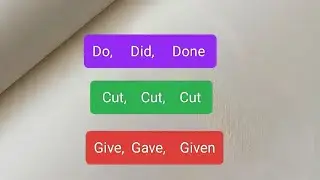 Part-2, Verb forms ( go, went, gone)