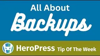 All About WordPress Backups