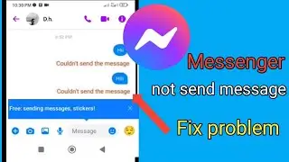 How to Fix messenger couldn't send the message 2023 | can't send the message messenger