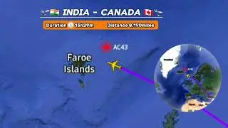 India to Toronto Canada Flight in 2 Minutes | Discover the Journey Details