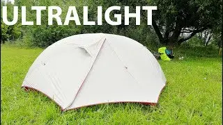 ULTRALIGHT TENT Review and waterproof test Blackdeer 2 person 1.43kg from Aliexpress