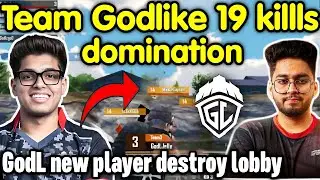 Godlike 19 kills domination 🥵 GodL new player destroy whole lobby 🇮🇳