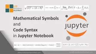 Mathematical symbols in Jupyter notebook