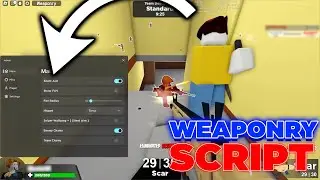Weaponry Script Hack GUI: Silent Aim, ESP, Chams, Sniper Wallbang, No Recoil & More