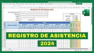 REGISTRO DE ASISTENCIA Enero 2024 [Plantilla] ✅