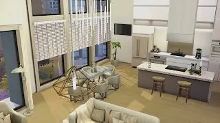 Modern and Minimalist Apartment • The Sims 4 • No CC | Speed Build