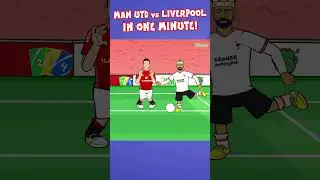 Man Utd vs Liverpool in 60 seconds⏱️ #manutd #liverpool #premierleague