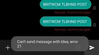 Fix Can't send message with sim1 error 0 realme c35 problem | Can't Send Message - Error 0