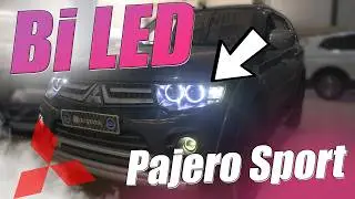 Комплексное улучшение света на Mitsubishi Pajero Sport
