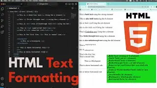 How to Create HTML Text Formatting @TiredProgrammer
