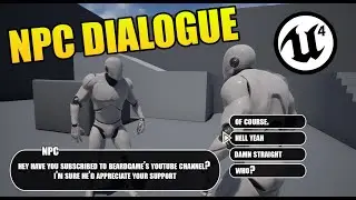 Unreal Engine 4 - The Easiest NPC Dialogue Tutorial EVER