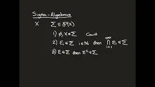 Sigma Algebras