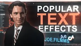 5 Popular Text Effects Tutorial I After Effect's Tutorial