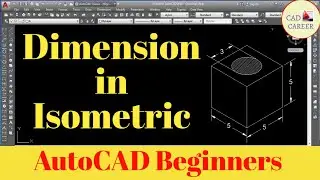 Dimension in Isometric Object in Autocad || Isometric Dimensions Tutorial || isometric dimension