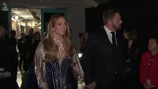 JLO & BEN AFFLECK Hug BAD BUNNY Backstage At The 2023 GRAMMYs