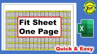 Print | Fit Excel Sheet To One Page [Quick & Easy]