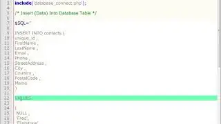 PHP - Insert Data Into MySQL Table INSERT INTO