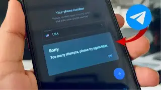 Telegram Login Error || Please try Again later