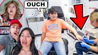 KID GETS A TATTOO PRANK ON MOM! *GONE WRONG*
