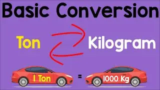 Converting Kilogram to Metric Ton and Metric Ton to Kilogram | Animation