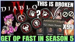 Diablo 4 - Do THIS Now - HUGE S5 Leveling Trick Found - Get OP Build FAST & Best New Legendary Farm!