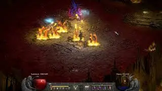 Кошмар. Победа над Диабло. Прохождение Волшебницей Diablo II: Resurrected на сложности кошмар.