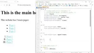 HTML and CSS (part 23): Position style for list items for ordered lists/unordered lists.