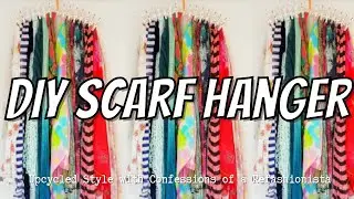 Lickety Split Tips: DIY Upcycled Scarf (& necktie) Hanger