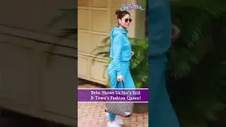 Kareena Kapoor shows why she's still B-town's go to fashion trend-setter with this chic, blue 'fit!