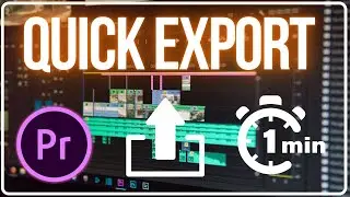How to use New ''Quick Export'' Feature Tutorial Adobe Premiere Pro CC