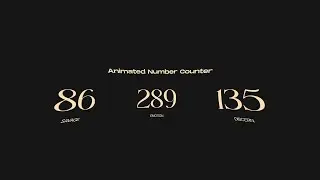 Animated Number Counter using Pure JavaScript