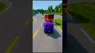 😂Ситуации на дороге в BeamNG drive | Мемы и приколы в играх! Бешенный Грузовик