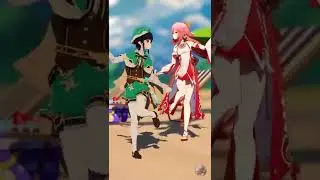 Yae Miko and Venti Dance | Genshin Impact