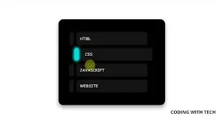🤩 Neon Animated Menu Bar Using Html And Css | Html and Css Tutorials 
