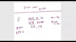 Assembly language programming 8085:single, two,  three-byte instructions programming and execution