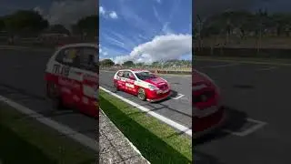 Civic Rs racing on track