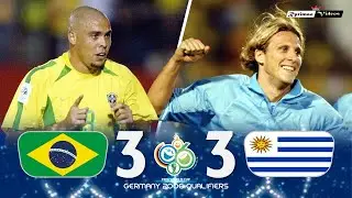 Brasil 3 x 3 Uruguay (Ronaldo x Forlan) ● 2006 World Cup Qualifiers Extended Goals & Highlights HD