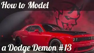 3D Car Modeling Tutorial pt.13 | Modeling a Dodge Demon