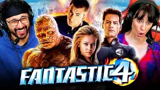 FANTASTIC FOUR (2005) MOVIE REACTION!! Marvel | First Time Watching & Re-Watching (Tara & Greg)