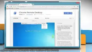 How to install the Chrome Remote Desktop app in Google™ Chrome on a Windows® 8.1 PC