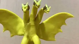 Ghidorah the three headed Monster (claymation video)