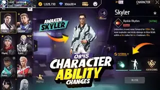 Skyler Back 💥| Characters Ability Changes In New Ob 45 Update Free Fire | Character Ability Rework